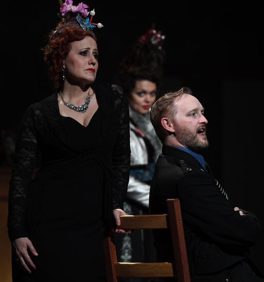 Rehearsal of play "Track 3" at the Chekhov International Theater Festival