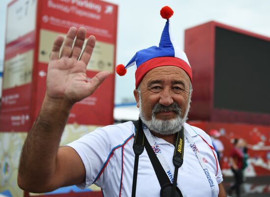 Fisht Stadium before 2017 FIFA Confederations Cup match between Australia and Germany.