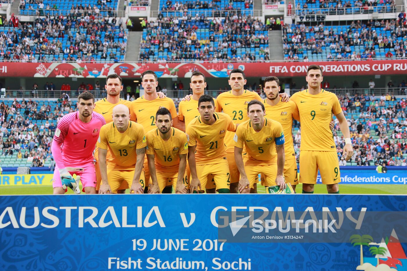 Football. 2017 FIFA Confederations Cup. Australia vs. Germany