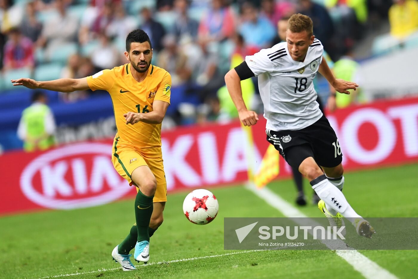 Football. 2017 FIFA Confederations Cup. Australia vs. Germany
