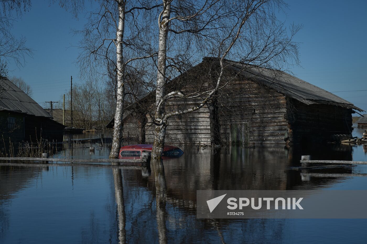 Flash flood in Komi