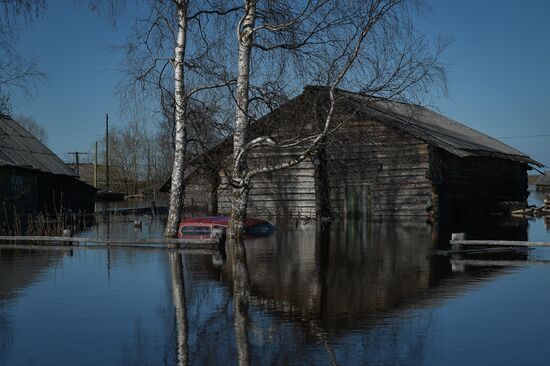 Flash flood in Komi