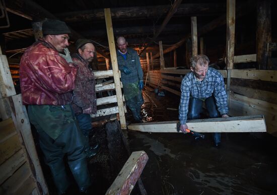 Flash flood in Komi