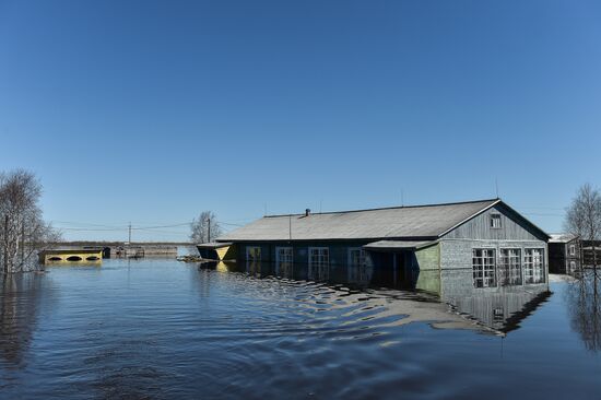 Flooding in Russia's Republic of Komi