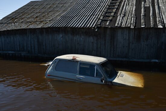 Flash flood in Komi