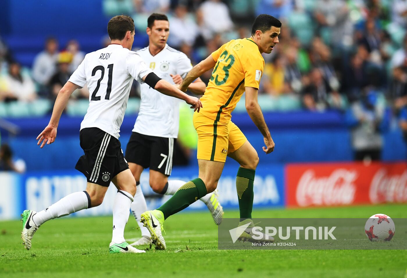 Football. 2017 FIFA Confederations Cup. Australia vs. Germany