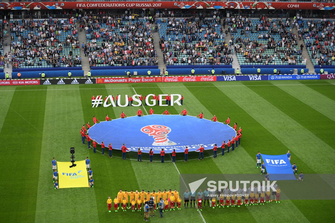 Football. 2017 FIFA Confederations Cup. Australia vs. Germany