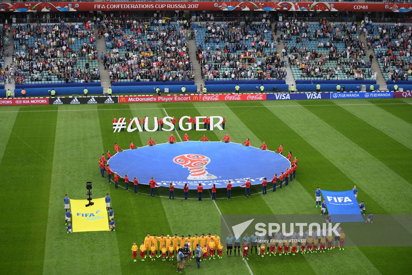 Football. 2017 FIFA Confederations Cup. Australia vs. Germany