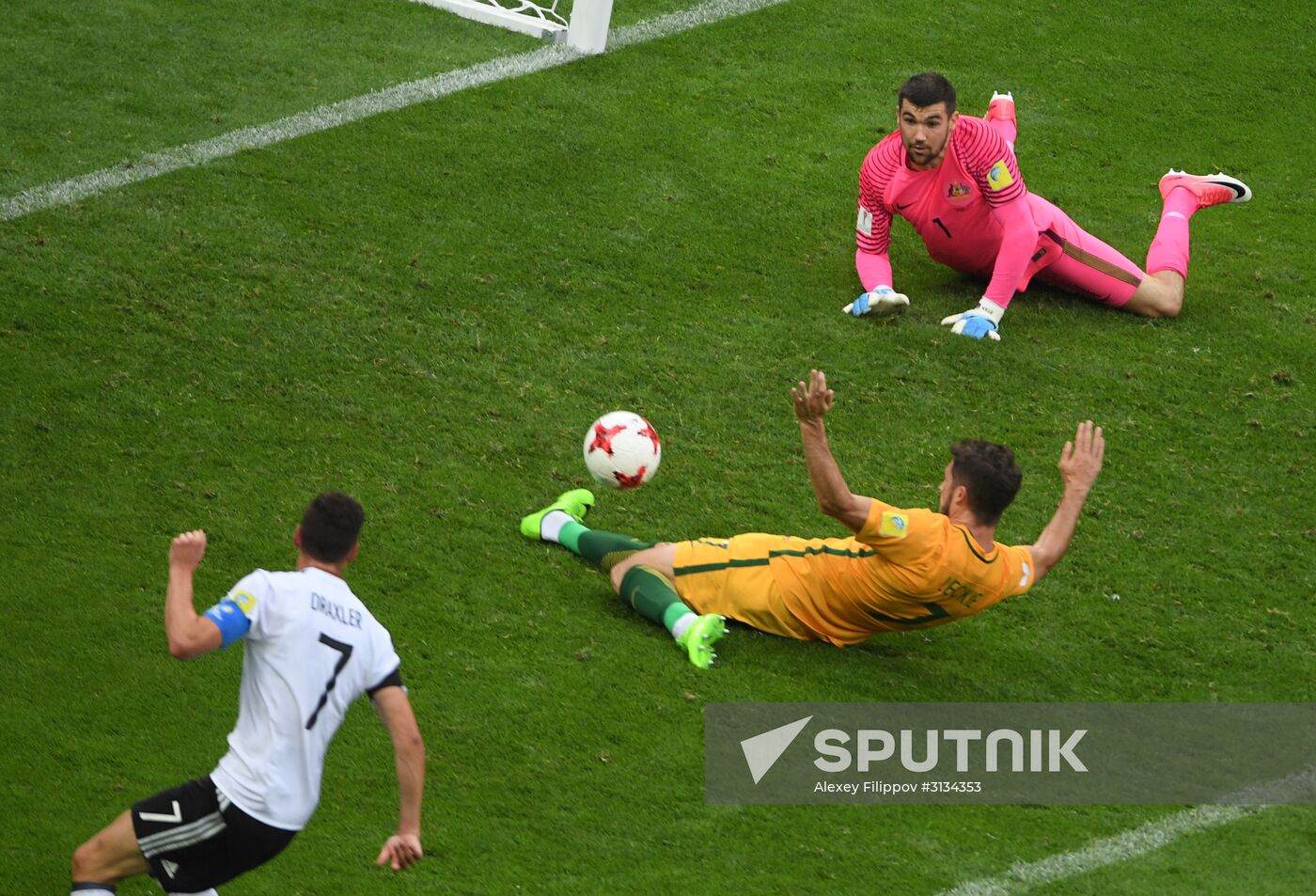 Football. 2017 FIFA Confederations Cup. Australia vs. Germany