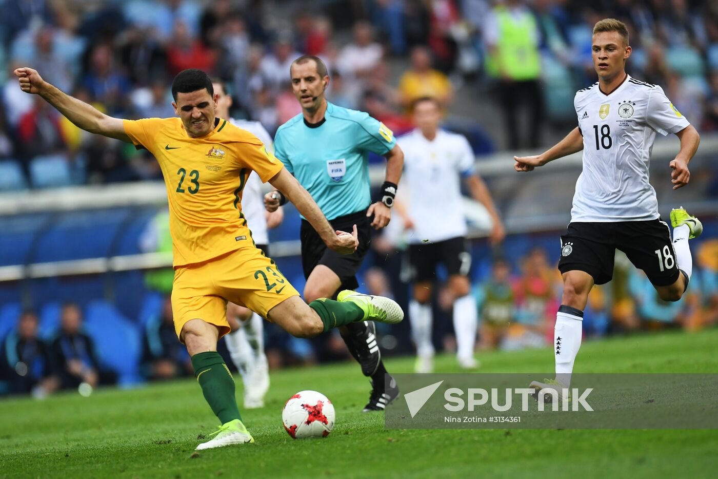 Football. 2017 FIFA Confederations Cup. Australia vs. Germany