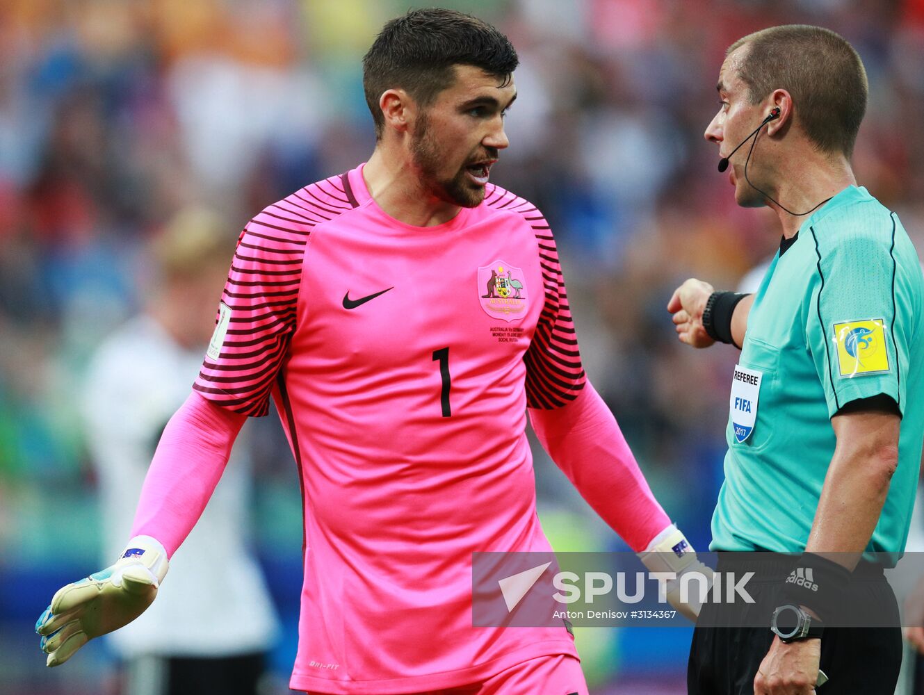 Football. 2017 FIFA Confederations Cup. Australia vs. Germany