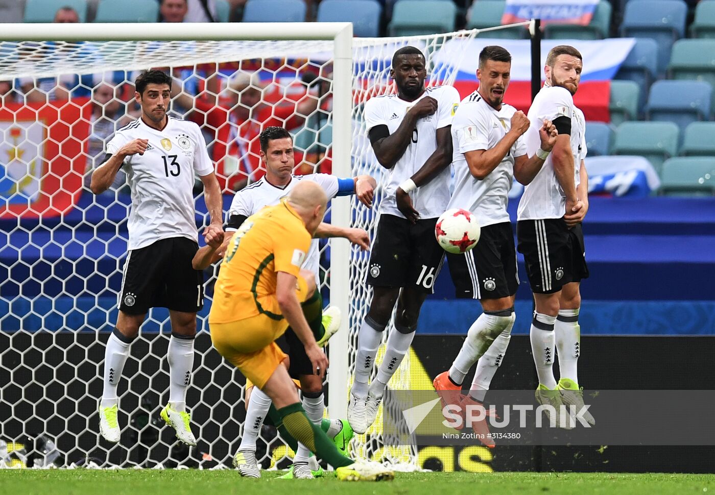 Football. 2017 FIFA Confederations Cup. Australia vs. Germany