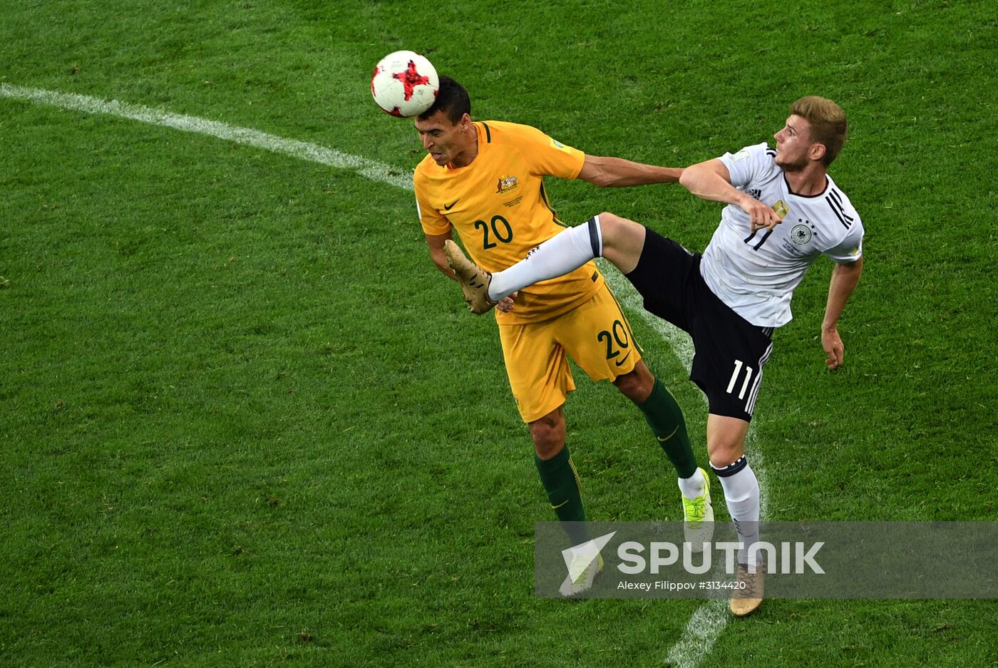 Football. 2017 FIFA Confederations Cup. Australia vs. Germany