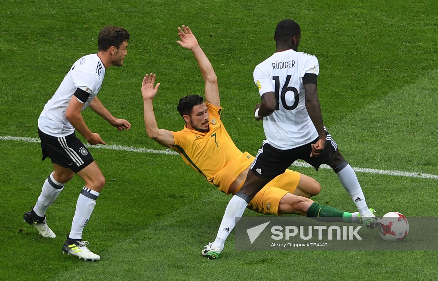 Football. 2017 FIFA Confederations Cup. Australia vs. Germany