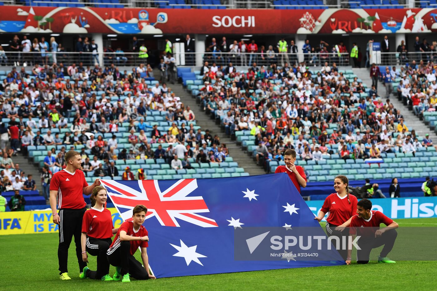 Football. 2017 FIFA Confederations Cup. Australia vs. Germany