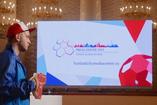 Press center events for non-accredited journalists covering the 2017 FIFA Confederations Cup