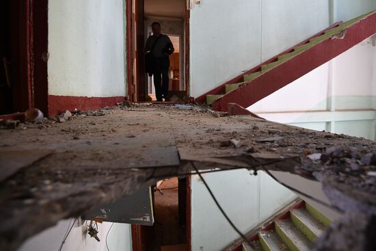 Demolition of Moscow's last K-7 series five-story building