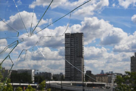 Demolition of Moscow's last K-7 series five-story building