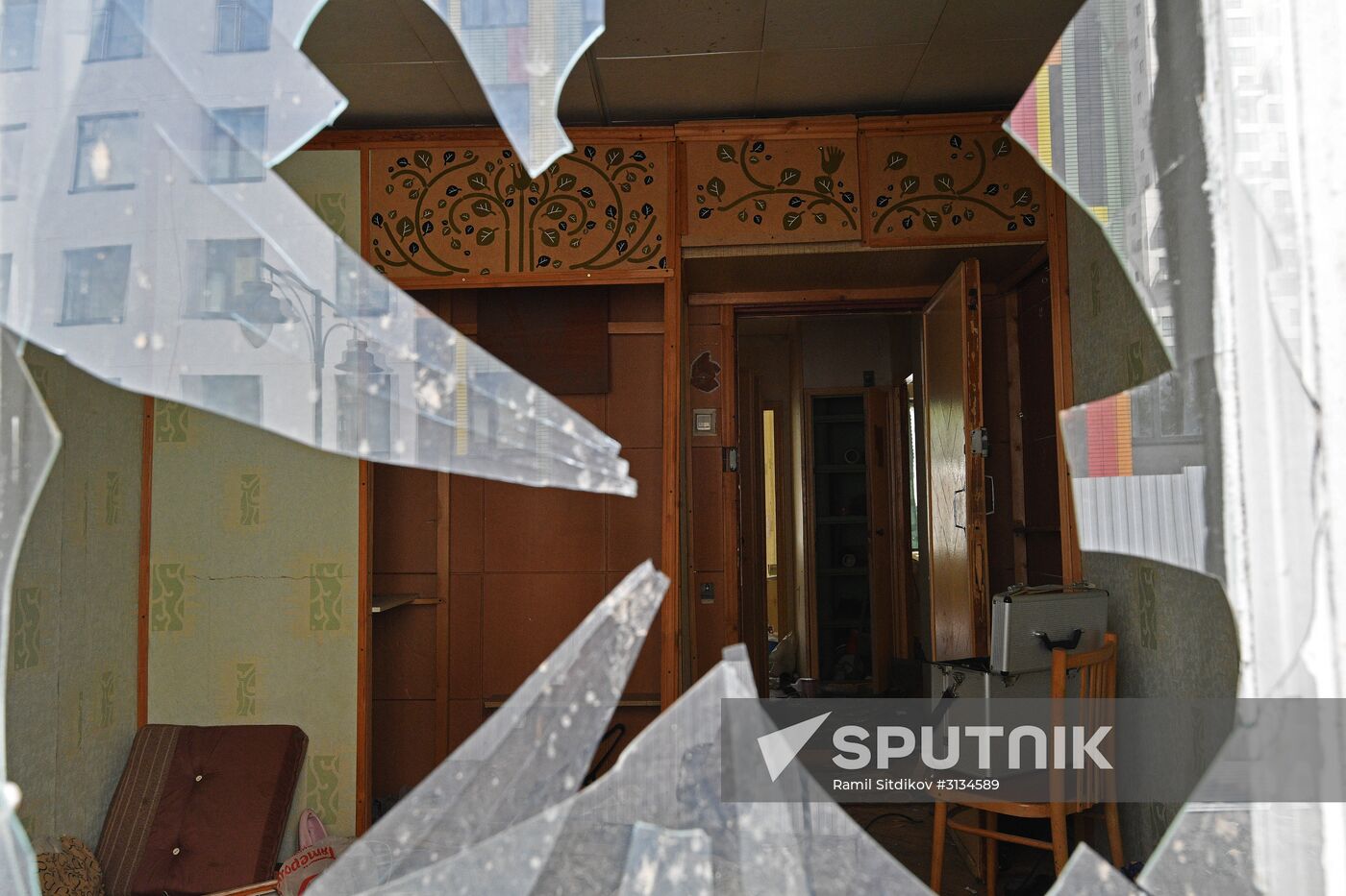 Demolition of Moscow's last K-7 series five-story building