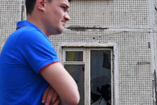 Demolition of Moscow's last K-7 series five-story building