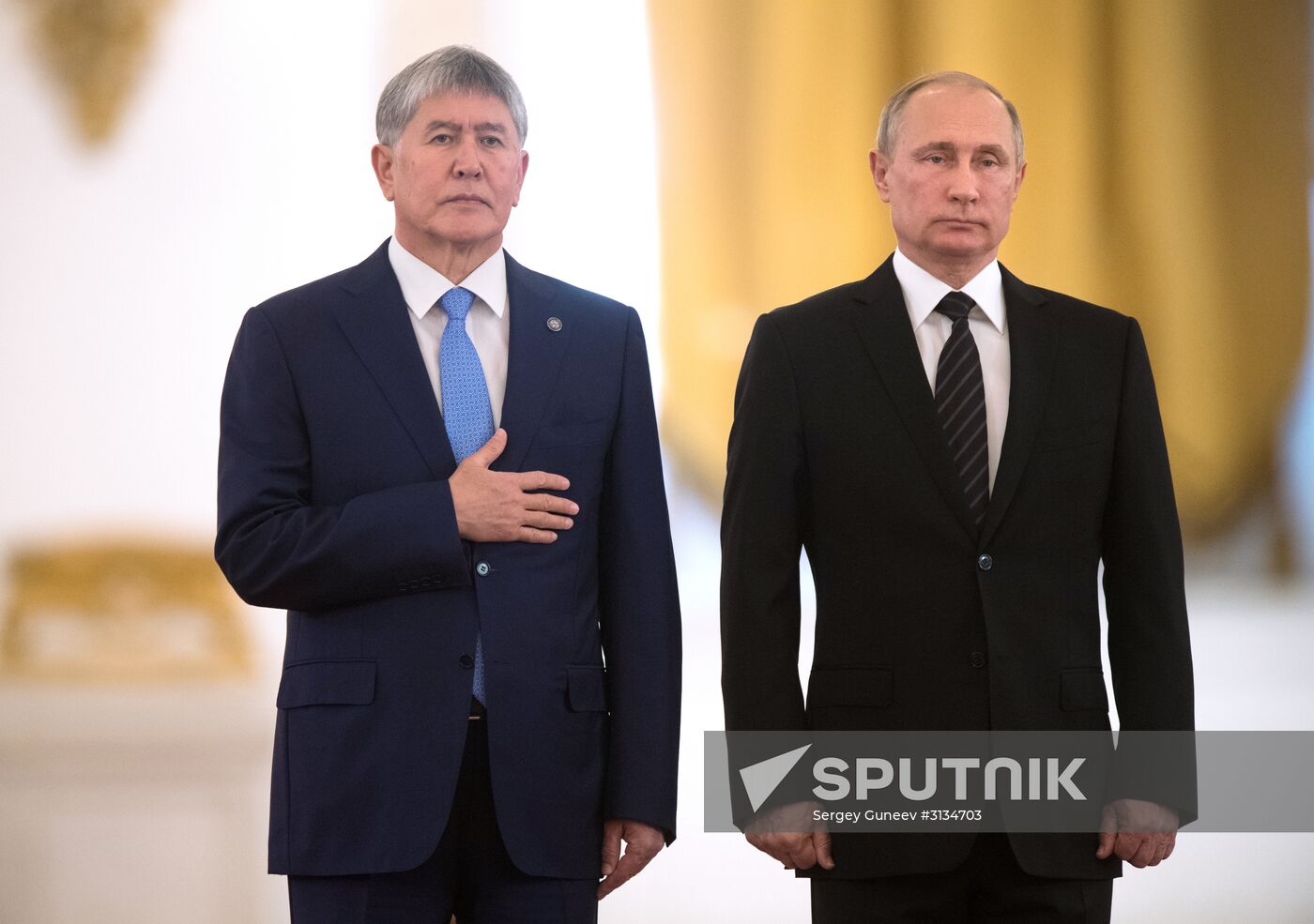 Vladimir Putin holds talks with President of Kyrgyzstan Almazbek Atambayev