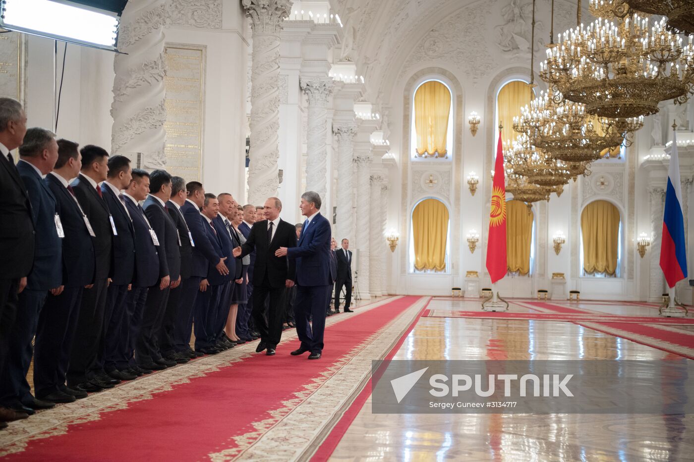 Vladimir Putin holds talks with President of Kyrgyzstan Almazbek Atambayev