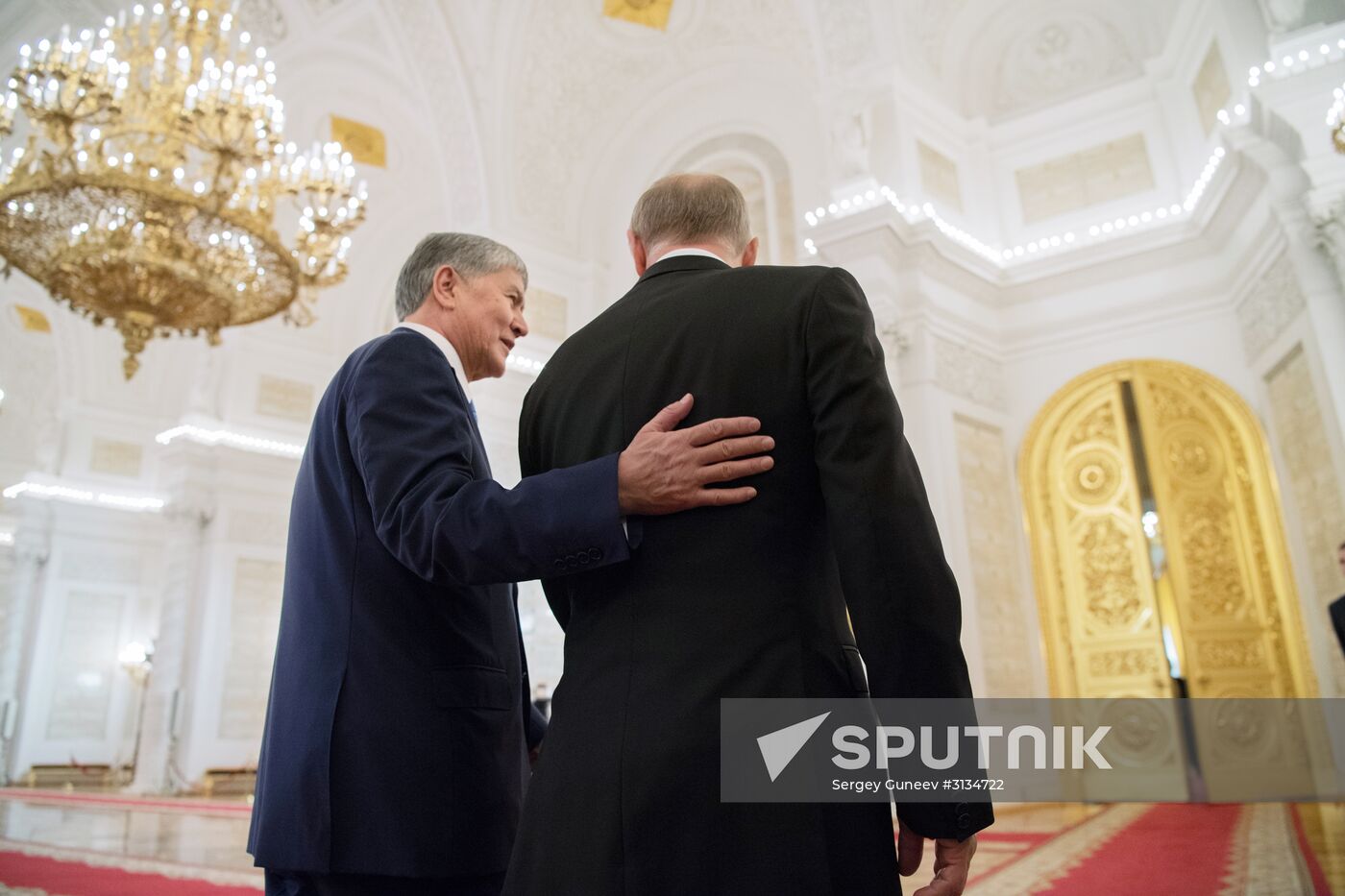 Vladimir Putin holds talks with President of Kyrgyzstan Almazbek Atambayev