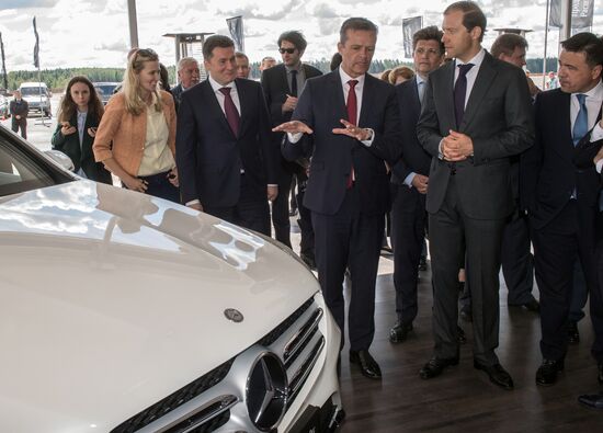Ceremony to lay Mercedes-Benz plant's first stone in Moscow Region