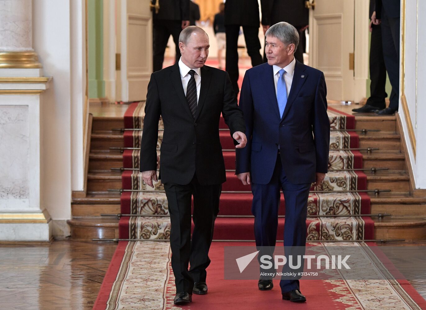 Vladimir Putin holds talks with President of Kyrgyzstan Almazbek Atambayev