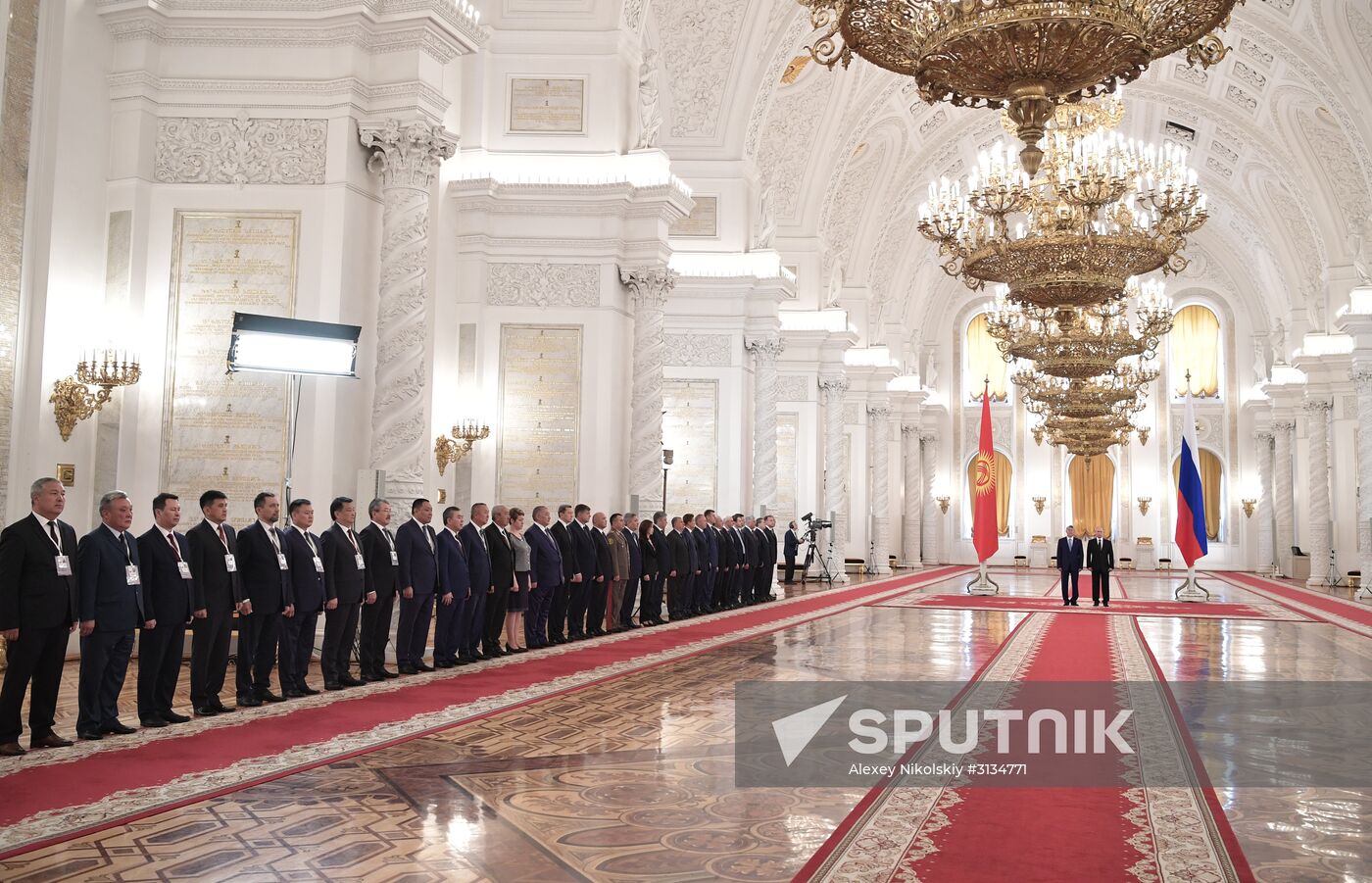 Vladimir Putin holds talks with President of Kyrgyzstan Almazbek Atambayev