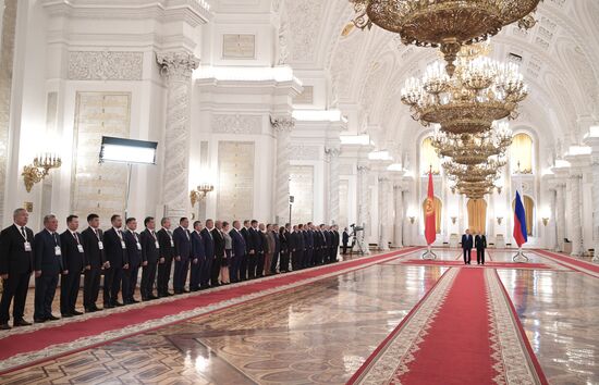 Vladimir Putin holds talks with President of Kyrgyzstan Almazbek Atambayev