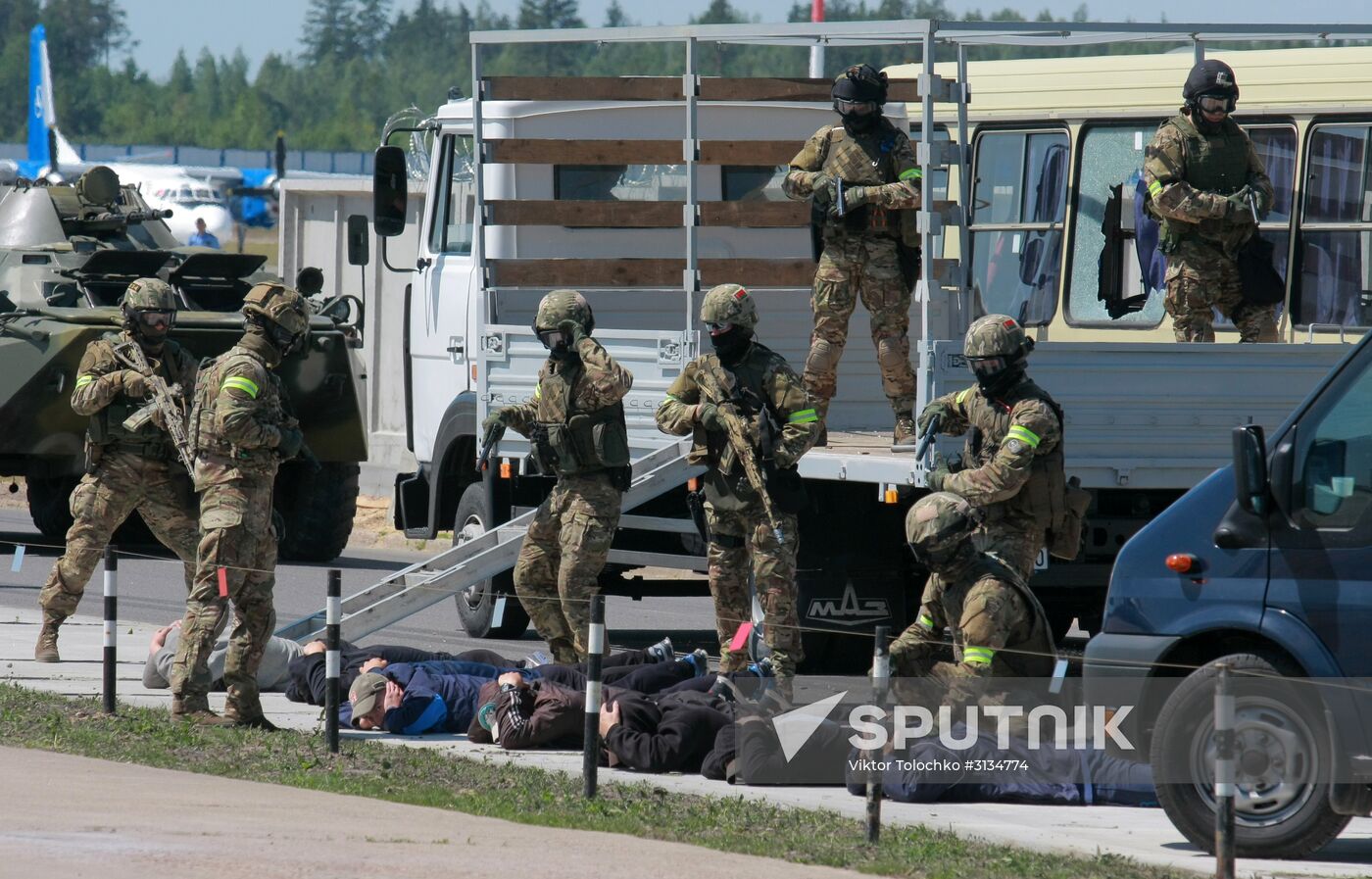 Belarusian security service exercise