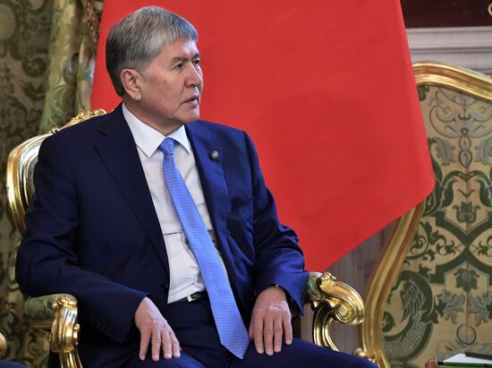 Vladimir Putin holds talks with President of Kyrgyzstan Almazbek Atambayev