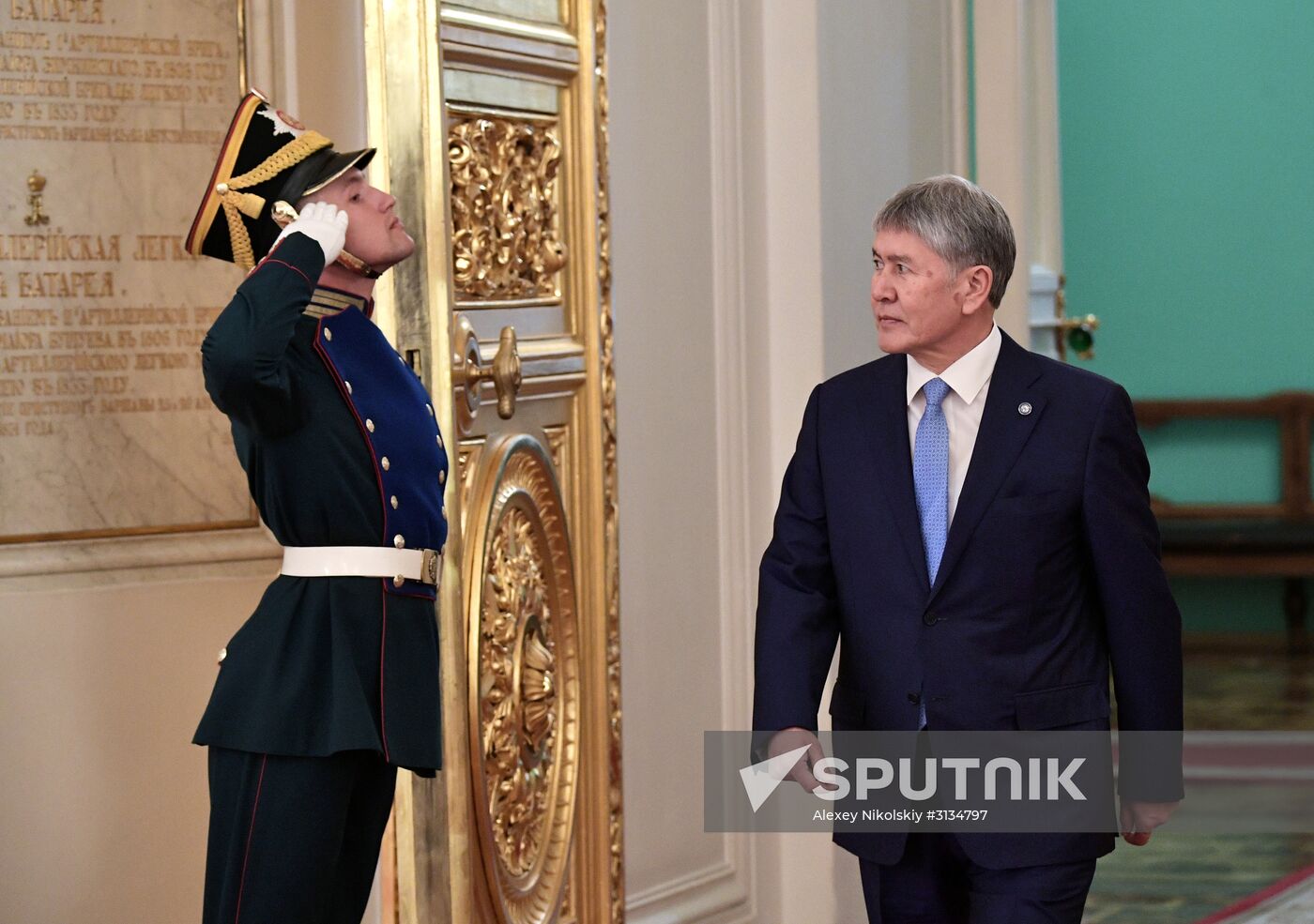 Vladimir Putin holds talks with President of Kyrgyzstan Almazbek Atambayev