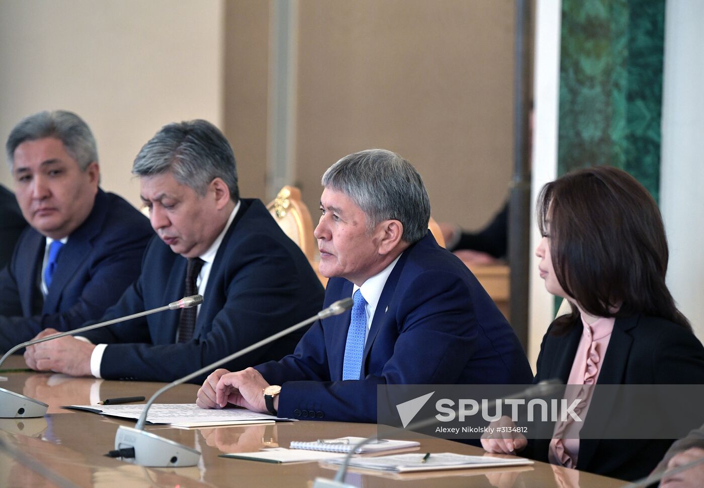 Vladimir Putin holds talks with President of Kyrgyzstan Almazbek Atambayev
