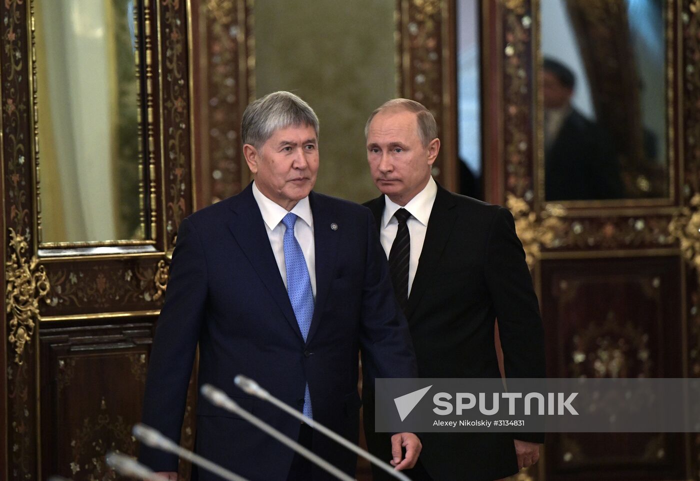 Vladimir Putin holds talks with President of Kyrgyzstan Almazbek Atambayev