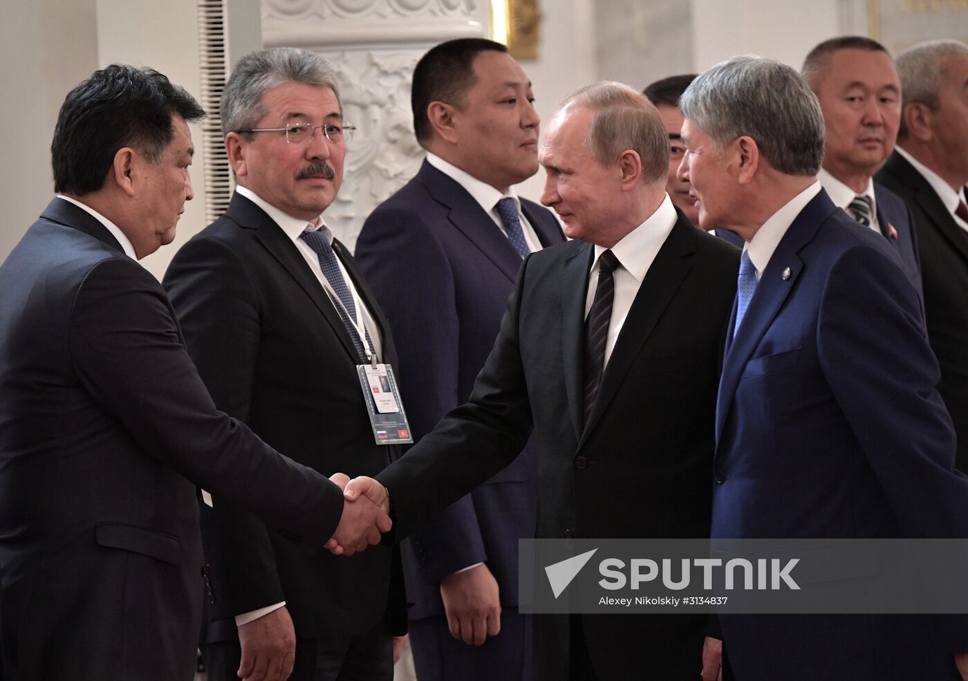 Vladimir Putin holds talks with President of Kyrgyzstan Almazbek Atambayev
