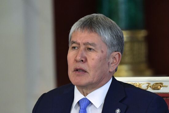 Vladimir Putin holds talks with President of Kyrgyzstan Almazbek Atambayev