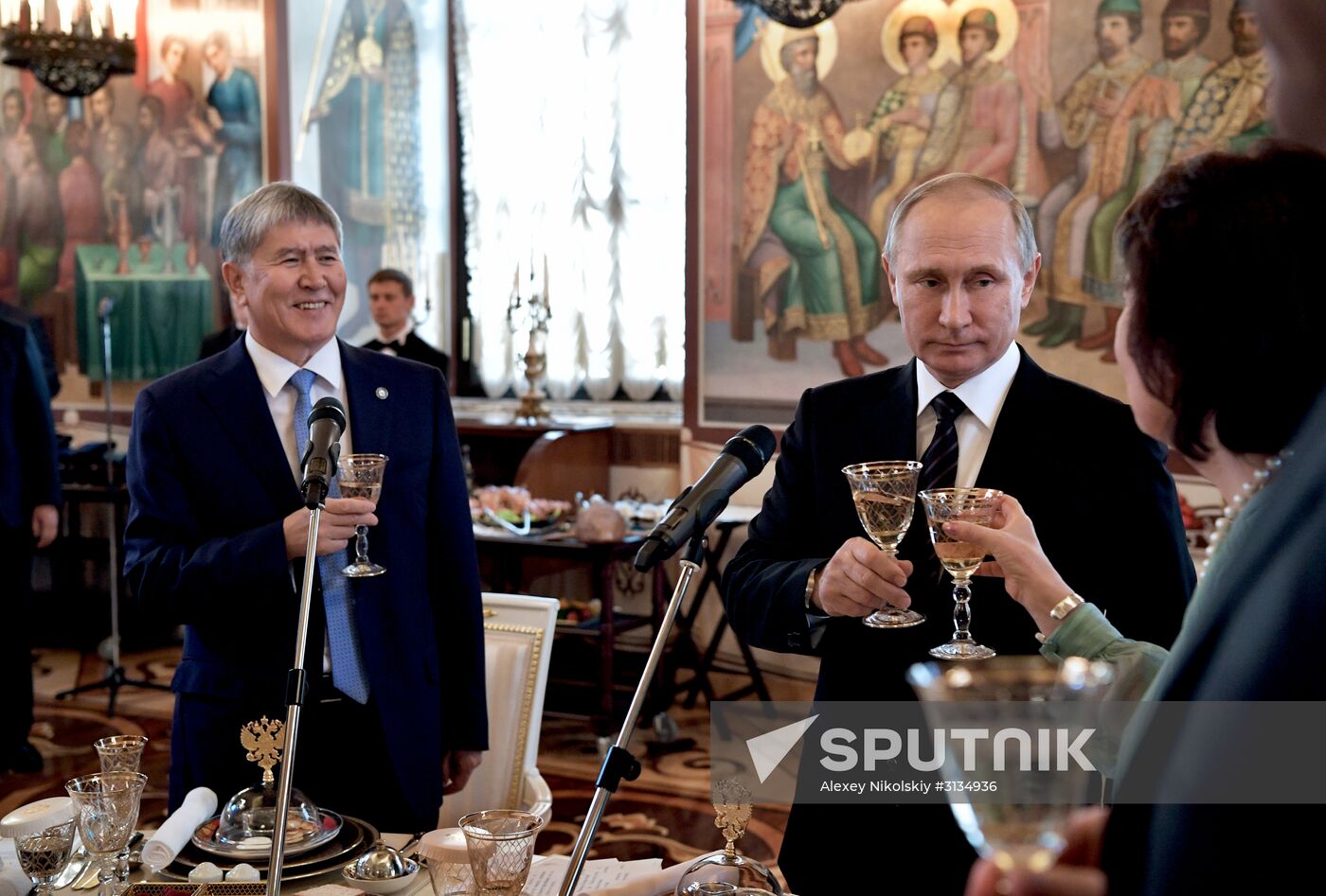 Vladimir Putin holds talks with President of Kyrgyzstan Almazbek Atambayev