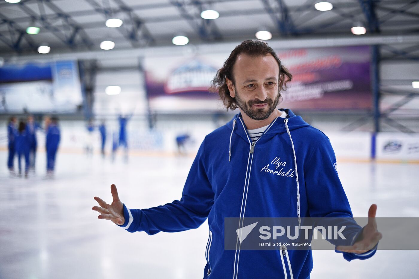 Rehearsal of Ilia Averbukh figure skating show "Romeo and Juliet"