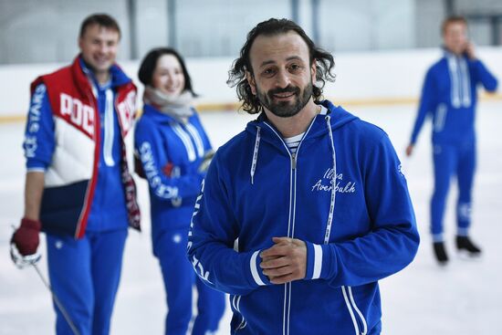 Rehearsal of Ilya Averbukh's figure skating show "Romeo and Juliet"