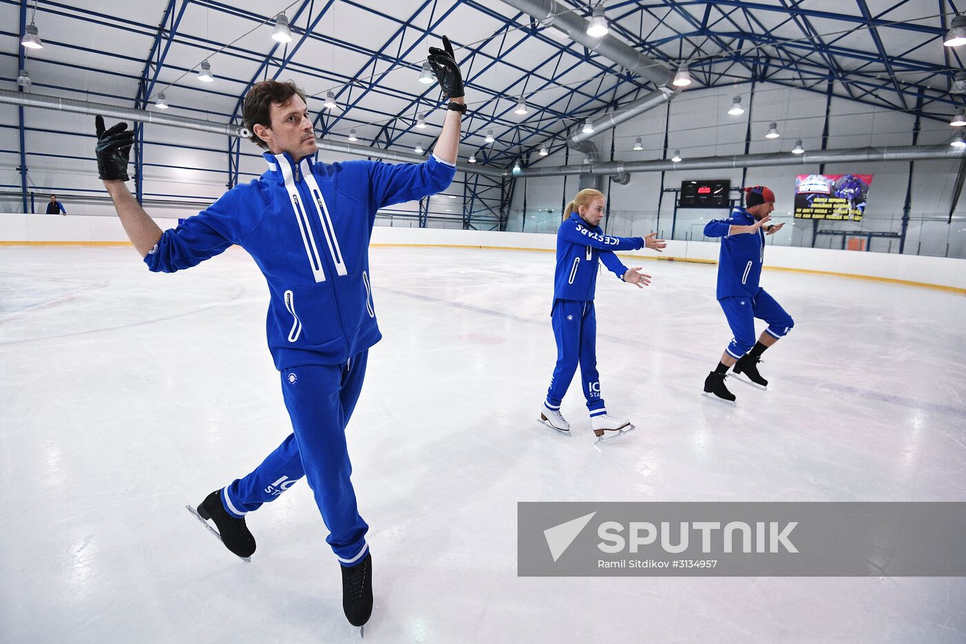 Rehearsal of Ilya Averbukh's figure skating show "Romeo and Juliet"