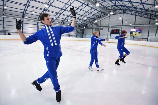 Rehearsal of Ilya Averbukh's figure skating show "Romeo and Juliet"