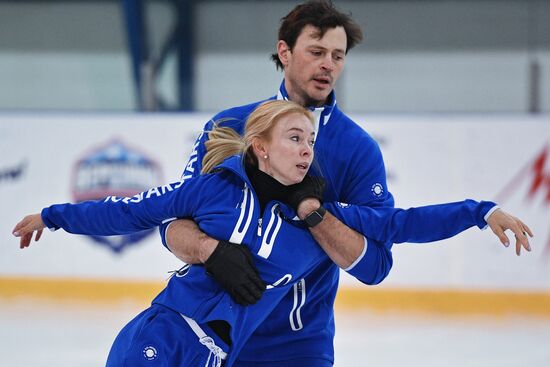 Rehearsal of Ilya Averbukh's figure skating show "Romeo and Juliet"