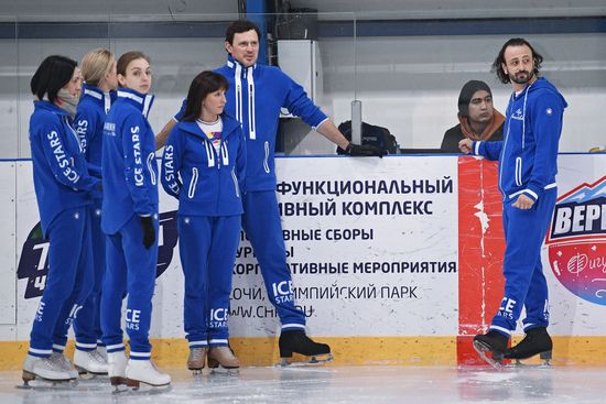 Rehearsal of Ilya Averbukh's figure skating show "Romeo and Juliet"