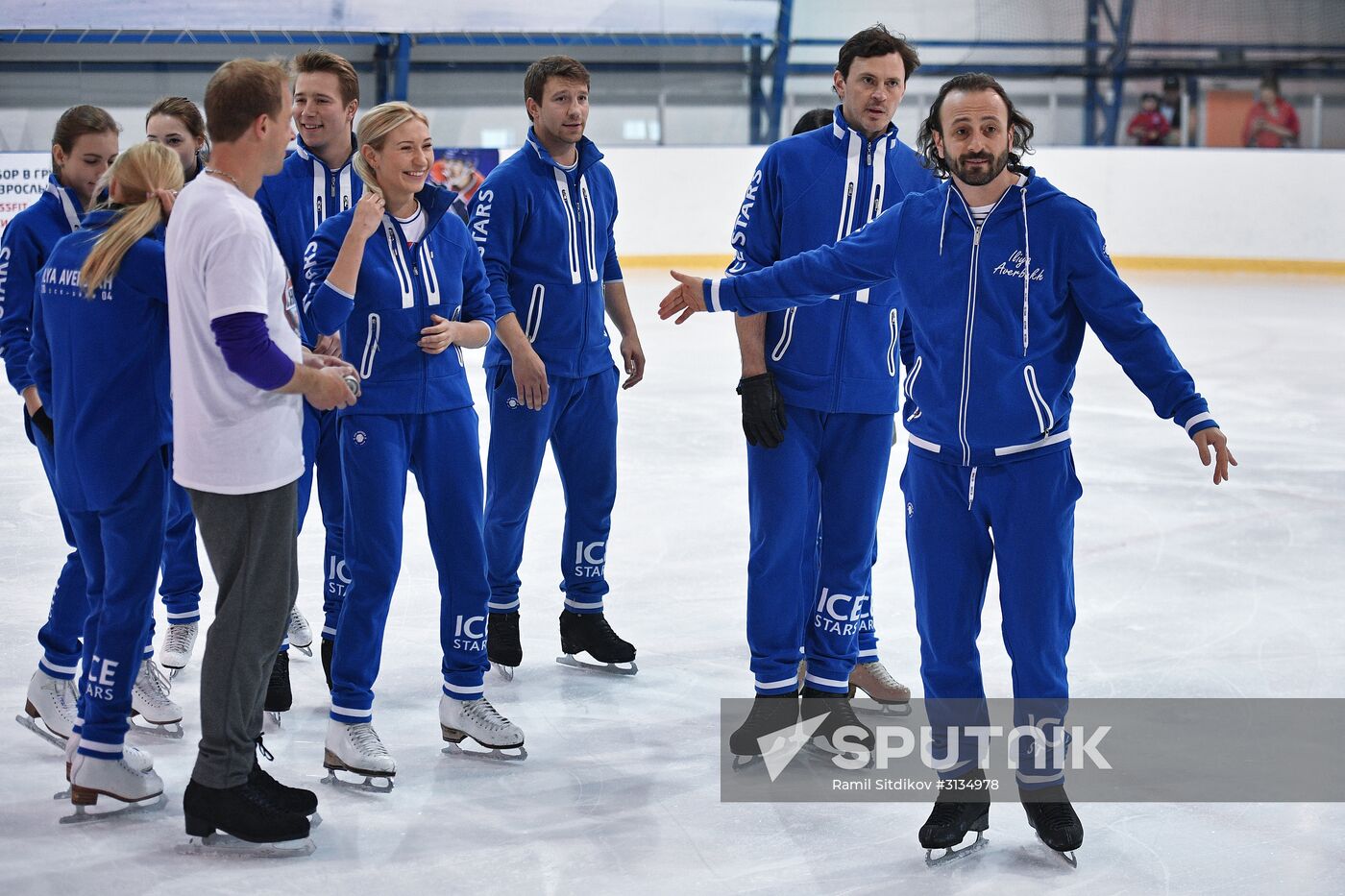Rehearsal of Ilya Averbukh's figure skating show "Romeo and Juliet"