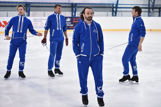 Rehearsal of Ilya Averbukh's figure skating show "Romeo and Juliet"