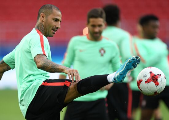 Football. 2017 Confederations Cup. Portugal holds training session