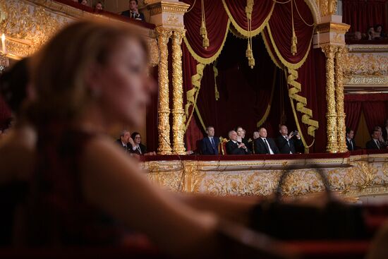 President Putin and Brazil's President Temer attend Bolshoi Theate show