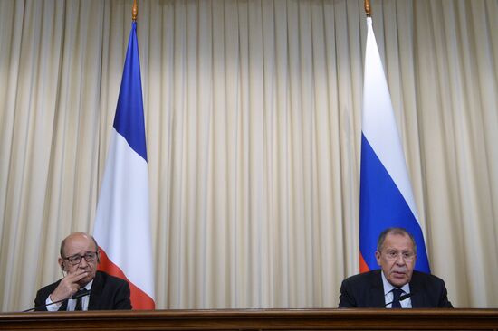 Foreign Ministers of Russia, France meet